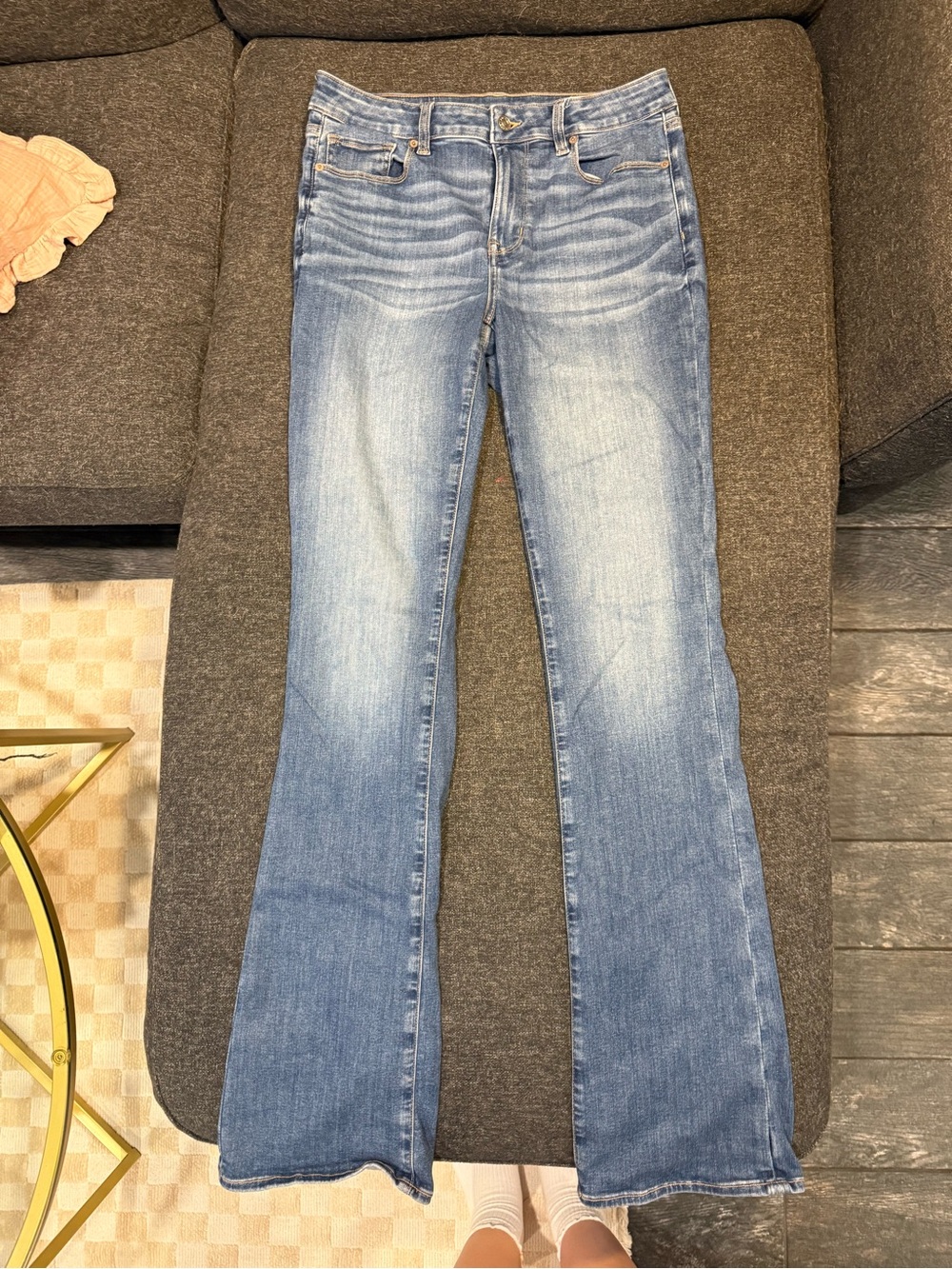 American Eagle High Rise Skinny Kick Jeans